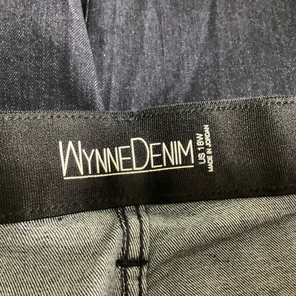 WYNNE DENIM dark blue new pants size 18 W. - Picture 4 of 9